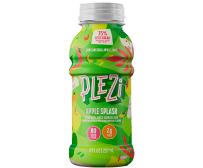 PLEZi Flavored Kids Juice Drink – Apple Splash Fruit Juice Drink Blend